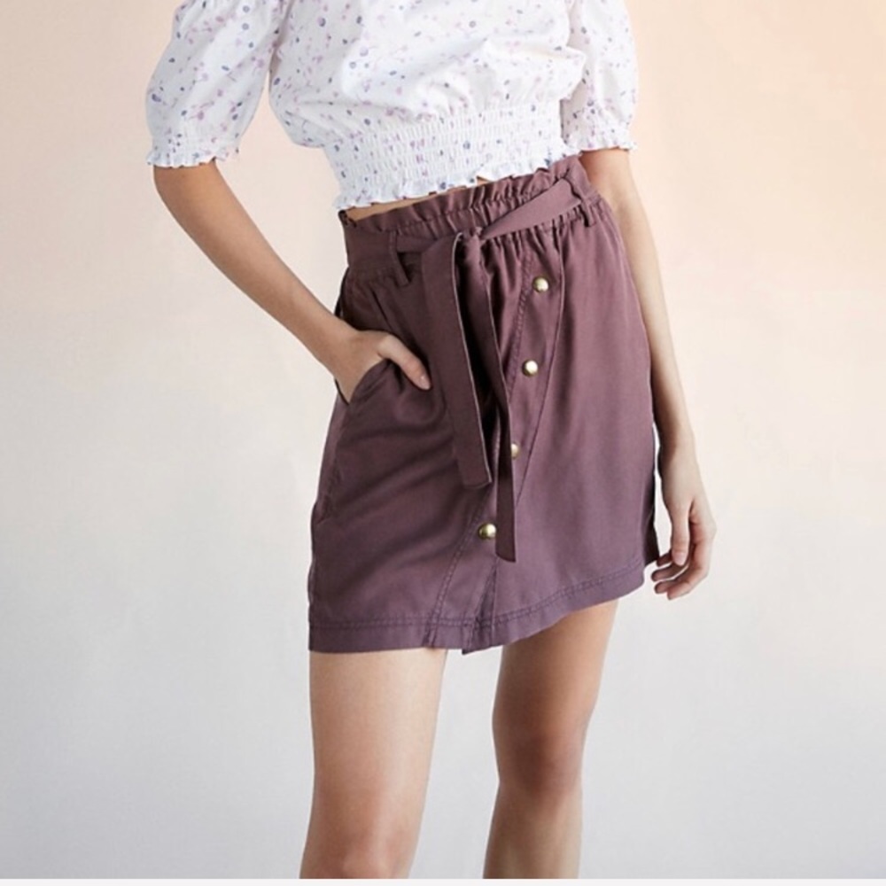 MAUVE MINI SKIRT
